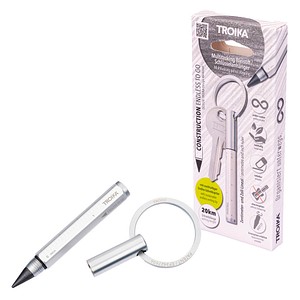 TROIKA® ENDLESS TO GO Bleistift HB silber, 1 St.
