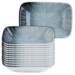 ID Fine Schalen Vortex Quadro 12,0 x 8,0 cm weiß/blau, 12 St.
