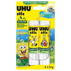 UHU stic ReNATURE SpongeBob Schwammkopf Klebestifte 21,0 g, 2 St.