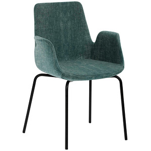 Mayer Besuchersessel myHELIOS petrol schwarz Stoff 58,0 x 59,0 x 87,0 cm, 1 St.