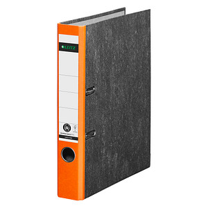 LEITZ 1050 Ordner orange marmoriert Karton 5,2 cm DIN A4, 1 St.