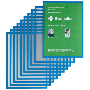 FRANKEN Magnetrahmen ECO blau A4, 10 St.