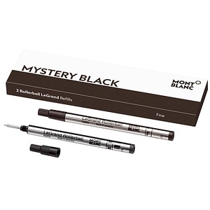 MONTBLANC LeGrand F Mystery Black Tintenrollerminen schwarz 0,8 mm 2 St.