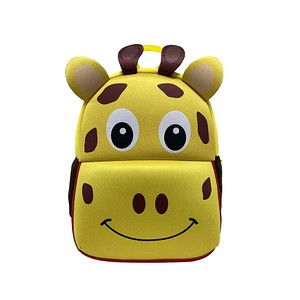 DONAU Kindergartenrucksack Giraffe Kunstfaser gelb