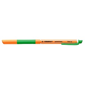 STABILO pointVisco Gelschreiber orange 0,5 mm, Schreibfarbe: grün, 10 St.