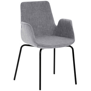 Mayer Besuchersessel myHELIOS grau schwarz Stoff 58,0 x 59,0 x 87,0 cm, 1 St.