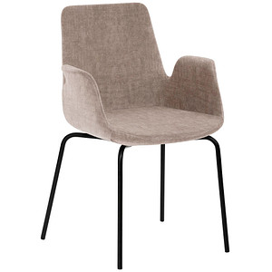 Mayer Besuchersessel myHELIOS mauve schwarz Stoff 58,0 x 59,0 x 87,0 cm, 1 St.
