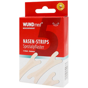 WUNDmed® Pflaster Nasen-Strips 02-095 beige 1,9 x 6,6 cm, 5 St.