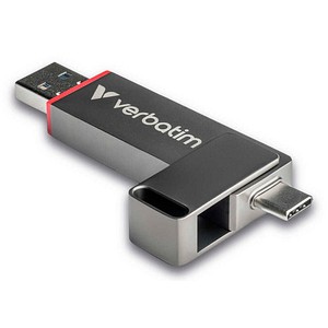 verbatim USB-Stick Dual QuickStick grau 128 GB, 1 St.