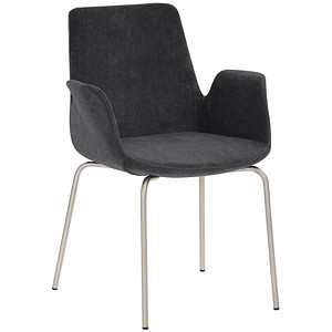 Mayer Besuchersessel myHELIOS anthrazit chrom Stoff 58,0 x 59,0 x 87,0 cm, 1 St.