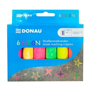 DONAU NEON Straßenmalkreide farbsortiert 6 St.