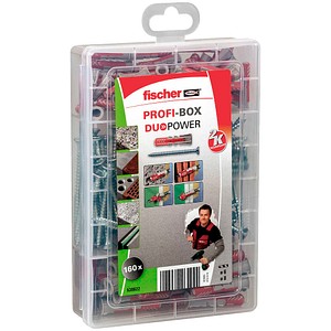 AKTION: fischer Profi-Box DuoPower + S 2K 538622 Universaldübel-Sortiment, 160-teilig mit Prämie nach Registrierung