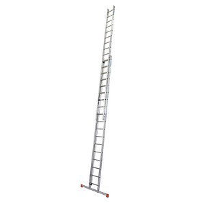 KRAUSE Schiebeleiter MONTO Robilo silber 36 Sprossen, H: 520,0 cm