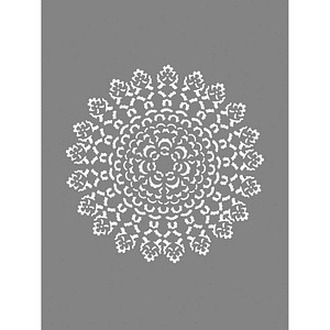 Rayher Dekor-Schablone Ornament grau