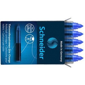 5 Schneider One Change Tintenrollerminen blau