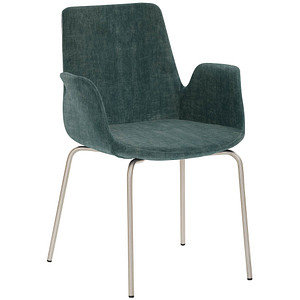 Mayer Besuchersessel myHELIOS petrol chrom Stoff 58,0 x 59,0 x 87,0 cm, 1 St.
