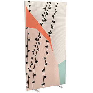 PAPERFLOW Trennwand easyScreen Colour, 61055 bunt 94,0 x 173,4 cm, 1 St.