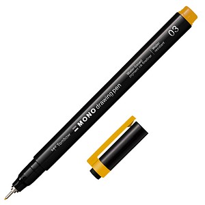 Tombow MONOdrawing Fineliner gelb 0,35 mm, 1 St.
