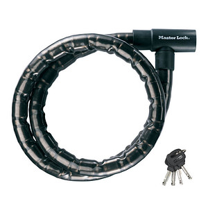 Master Lock® Fahrradschloss 8115EURDPS schwarz 1,2 m