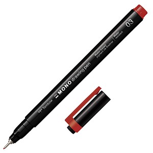Tombow MONOdrawing Fineliner rot 0,35 mm, 1 St.