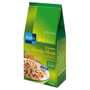 Kölln Knusper Honig-Nuss Müsli 1,7 kg, 1 St.