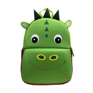 DONAU Kindergartenrucksack Drache Kunstfaser grün