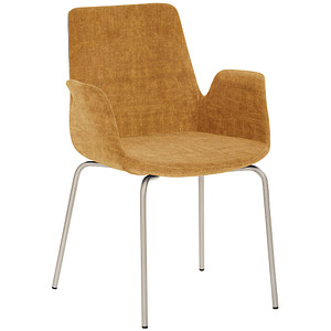 Mayer Besuchersessel myHELIOS senf chrom Stoff 58,0 x 59,0 x 87,0 cm, 1 St.