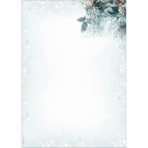 SIGEL Weihnachtsbriefpapier Eukalyptus magic Motiv DIN A4 90 g/qm 100 Blatt
