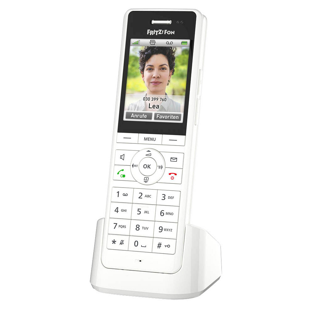 AVM FRITZ!Fon X6 Schnurloses Telefon Printus mit | Anrufbeantworter weiß