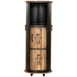 Garden Pleasure Hausbar LUNI, 304067 schwarz 60,0 x 60,0 x 155,0 cm, 1 St.