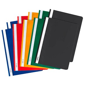 herlitz Schnellhefter Kunststoff farbsortiert DIN A4, 10 St.