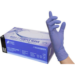 NITRAS MEDICAL unisex Einmalhandschuhe PURPLE WAVE lila Größe M, 100 St.