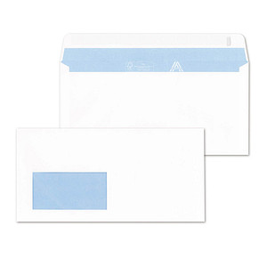 ÖKI Briefumschläge Prime DIN lang mit Fenster hochweiß haftklebend 500 St.