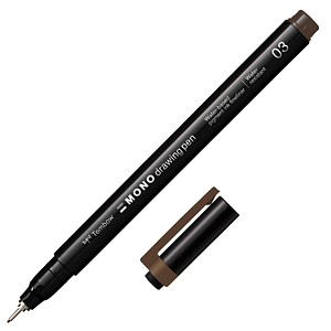 Tombow MONOdrawing Fineliner braun 0,35 mm, 1 St.