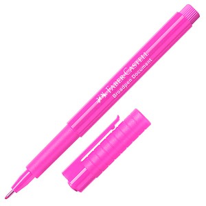 FABER-CASTELL Broadpen Document 1554 Fineliner pink 0,8 mm, 1 St.