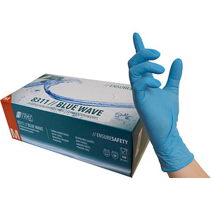NITRAS MEDICAL unisex Einmalhandschuhe BLUE WAVE blau Größe M, 100 St.