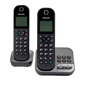 Panasonic KX-TGC422GB Duo Schnurloses Telefon-Set mit Anrufbeantworter schwarz