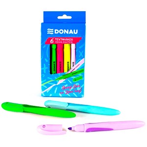 DONAU Textmarker farbsortiert, 6 St.
