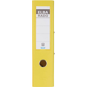 ELBA rado plast Ordner gelb Kunststoff 8,0 cm DIN A4 ELBA rado plast Ordner gelb Kunststoff 8,0 cm DIN A4