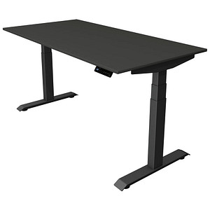 Kerkmann Move 4 elektrisch höhenverstellbarer Schreibtisch anthrazit rechteckig, T-Fuß-Gestell grau 160,0 x 80,0 cm