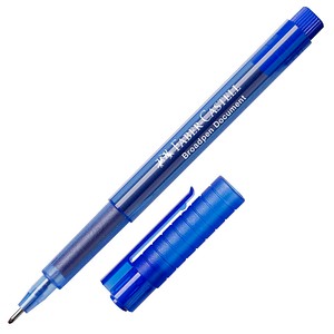 FABER-CASTELL Broadpen Document 1554 Fineliner blau 0,8 mm, 1 St.