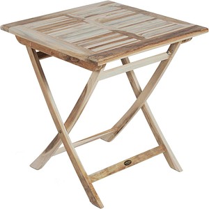 Garden Pleasure Gartentisch JAVA natur quadratisch 70,0 x 70,0 x 75,0 cm