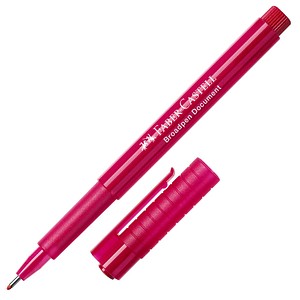 FABER-CASTELL Broadpen Document 1554 Fineliner rot 0,8 mm, 1 St.