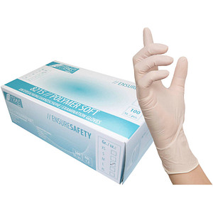NITRAS MEDICAL unisex Einmalhandschuhe POLYMER SOFT weiß Größe M, 100 St.