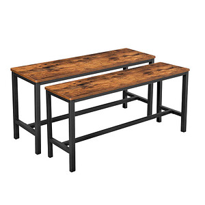VASAGLE Sitzbänke KTB33X braun Holz 108,0 cm, 2 St.