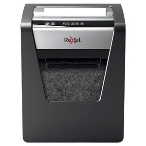 Rexel Momentum M510 Aktenvernichter mit Partikelschnitt P-5, 2 x 15 mm, bis 10 Blatt, schwarz