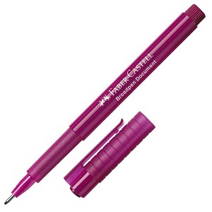 FABER-CASTELL Broadpen Document 1554 Fineliner pink 0,8 mm, 1 St.