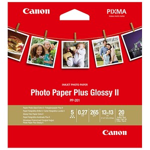 Canon Fotopapier PP-201 13,0 x 13,0 cm glänzend 265 g/qm 20 Blatt