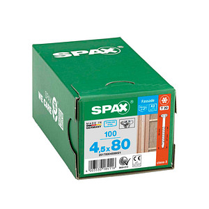 SPAX® Fassadenschrauben T20 Linsensenkkopf A2 4,5 mm x 80 mm, 100 St.