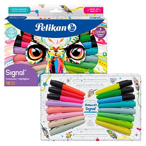 Pelikan Signal Textmarker farbsortiert, 16 St.